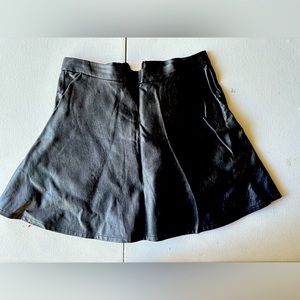 Black leather skirt AE
